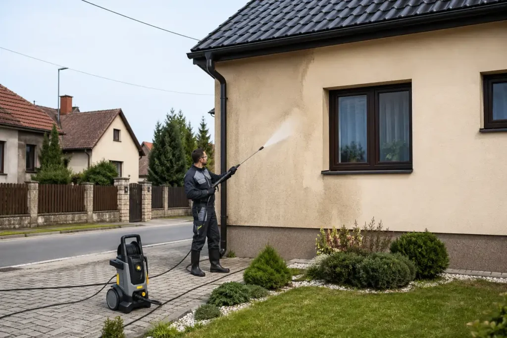 Čistenie fasády Malacky a okolie. 100% výsledok za dobrú cenu. Čistíme rodinné domy - bytovky