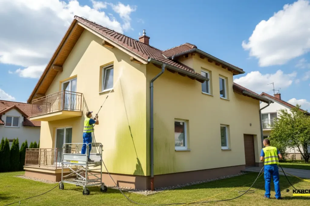 Čistenie fasády za dobrú cenu - profesionálne - výhodne - šetrne