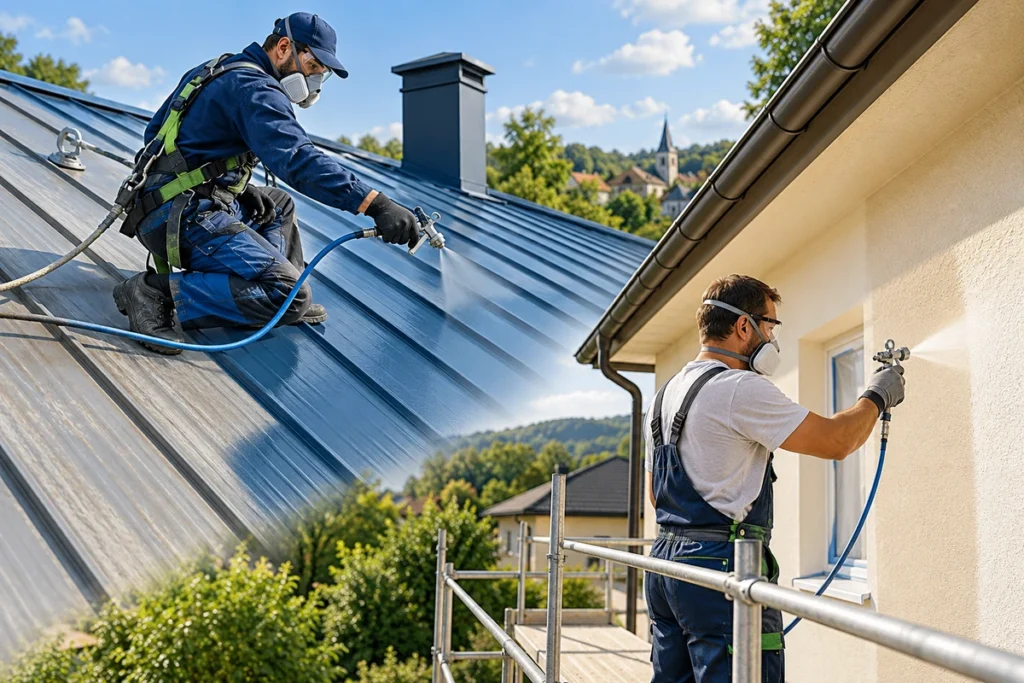 Maľovanie striech a fasád technológiou Airless - Bratislava a okolie